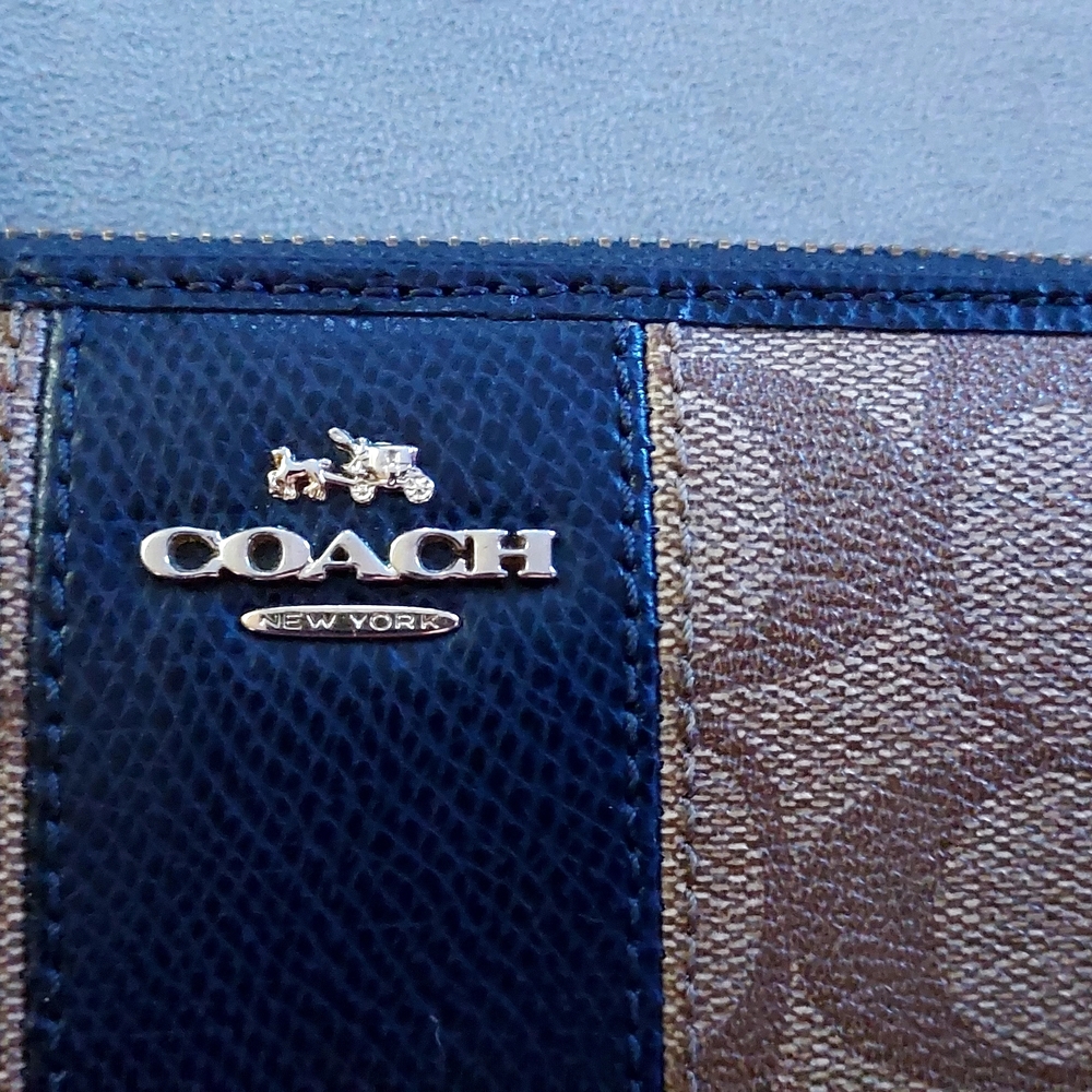 Sold! Coach Brown and Black Wallet - Picture 2 of 3